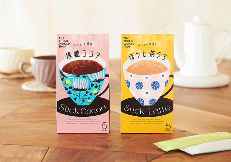 スティック ほうじ茶ラテ 13g×5包 【農薬・肥料不使用の自然栽培の