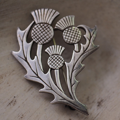 シルバー アザミ ブローチ