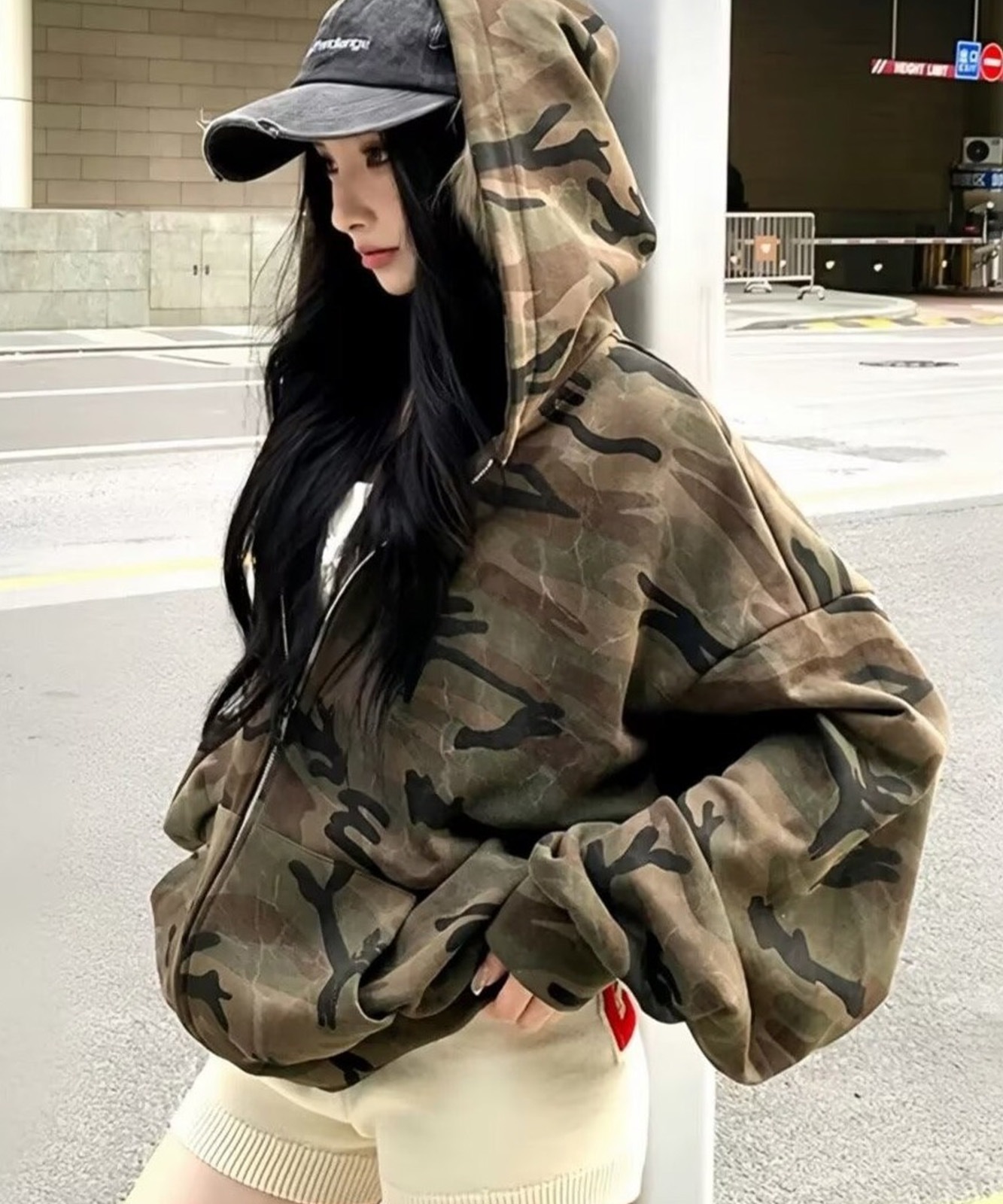 DEVICE select 】カモフラ 迷彩 ジップパーカー メンズ レディース