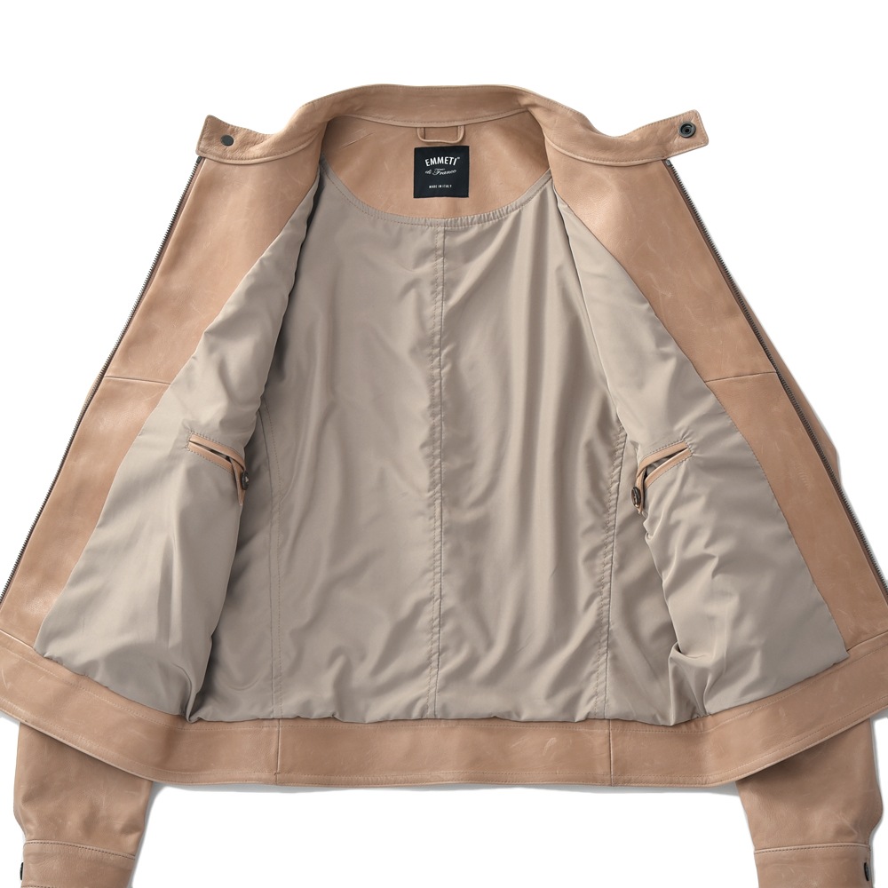 EMMETI エンメティ JURI ユリ SP CALF シングルライダースジャケット