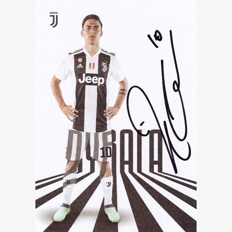ディバラ直筆サイン入りユベントス18/19オフィシャルカード | THE DUGOUT