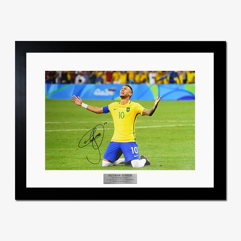 ネイマール直筆サイン入りブラジル代表2016フォト特製フレーム | THE