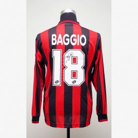 バッジョ直筆サイン入りユベントス92/94復刻版ホームユニフォーム特製
