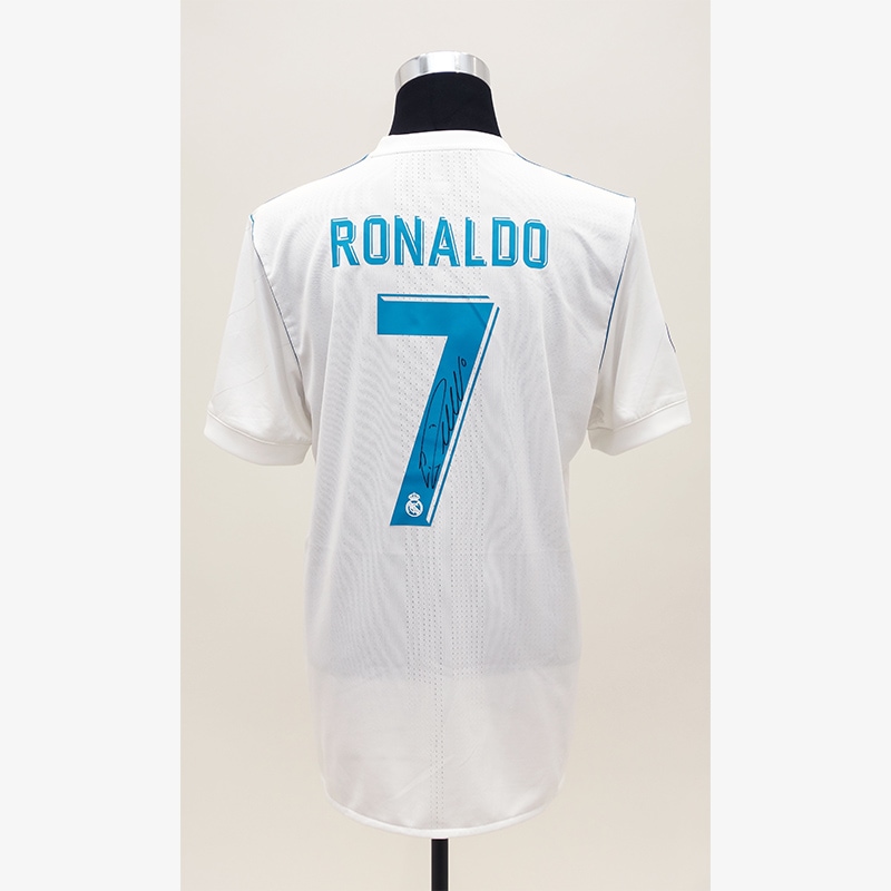 ロナウド直筆サイン入りレアルマドリード2018ホームユニフォーム