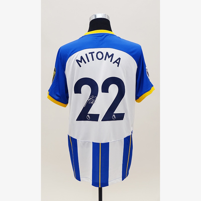 三笘薫 直筆サイン入りブライトン22/23ホームユニフォーム | THE DUGOUT