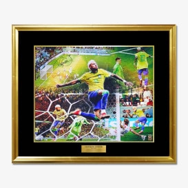 世界限定10枚] ネイマール直筆サイン入りグラフィックアート ブラジル