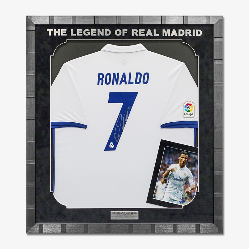 ブラジルロナルド直筆サインユニホームレアル鑑定書付き写真付き