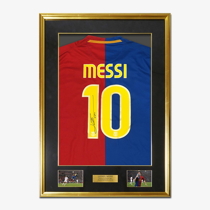 メッシ 直筆サインユニフォーム バルセロナ 2009年 ICONS 証明書付き