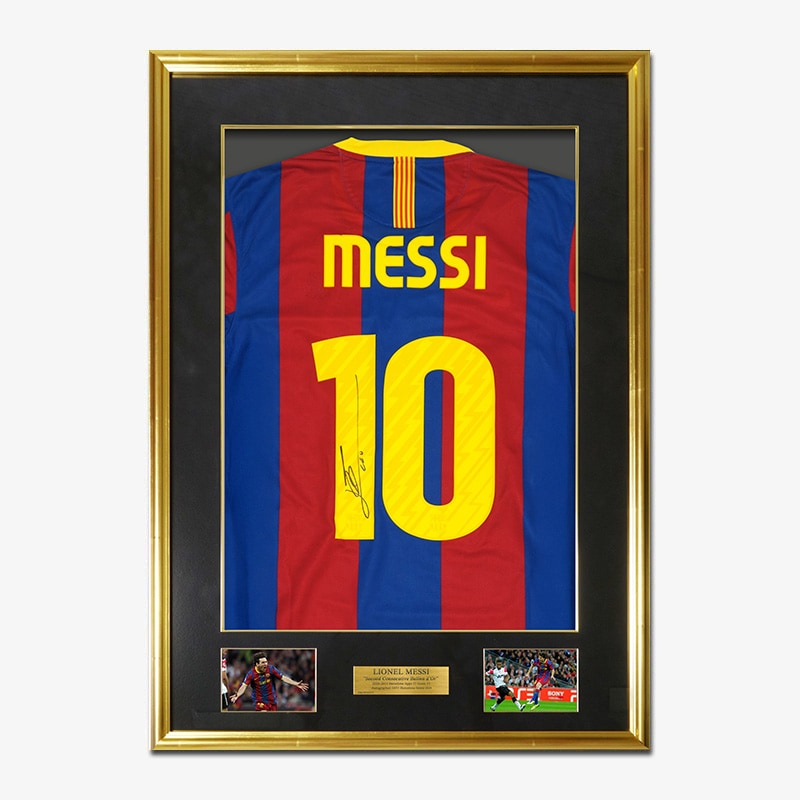 リオネル・メッシ サイン入り2011クラブワールド杯ユニフォーム