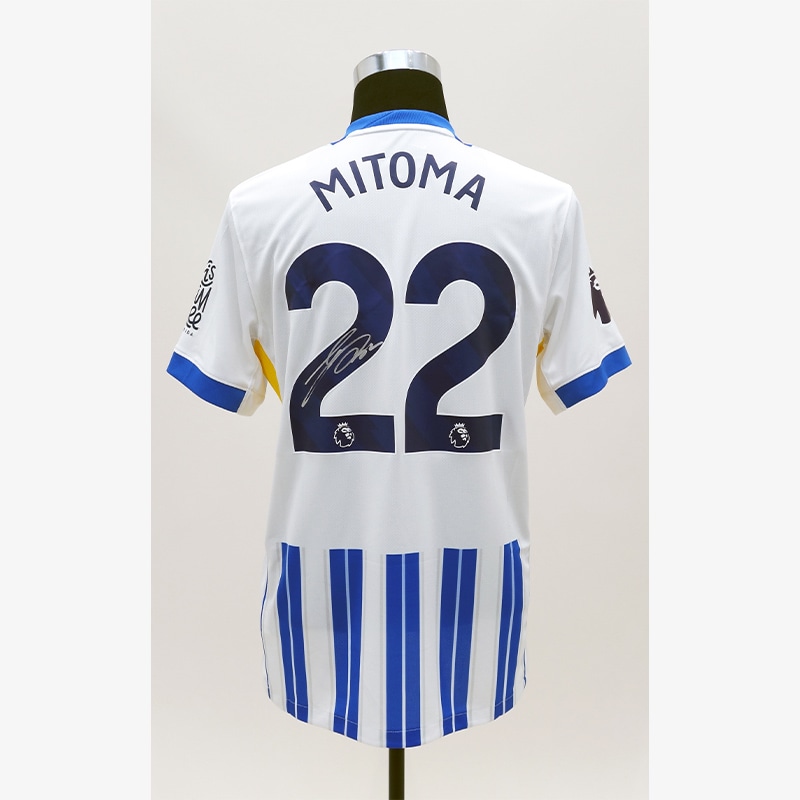 三笘薫 直筆サイン入りブライトン24/25ホームユニフォーム | THE DUGOUT