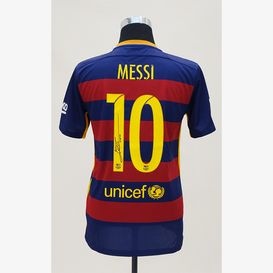 メッシ直筆サイン入りバルセロナ12/13ホームユニフォーム | THE DUGOUT