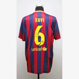 シャビ＆イニエスタ直筆サイン入りバルセロナ14/15フォト | THE DUGOUT