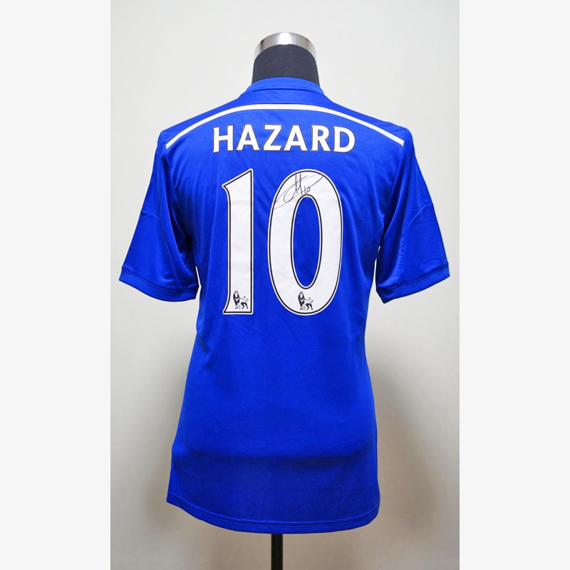 アザール直筆サイン入りチェルシー14/15ホームユニフォーム | THE DUGOUT
