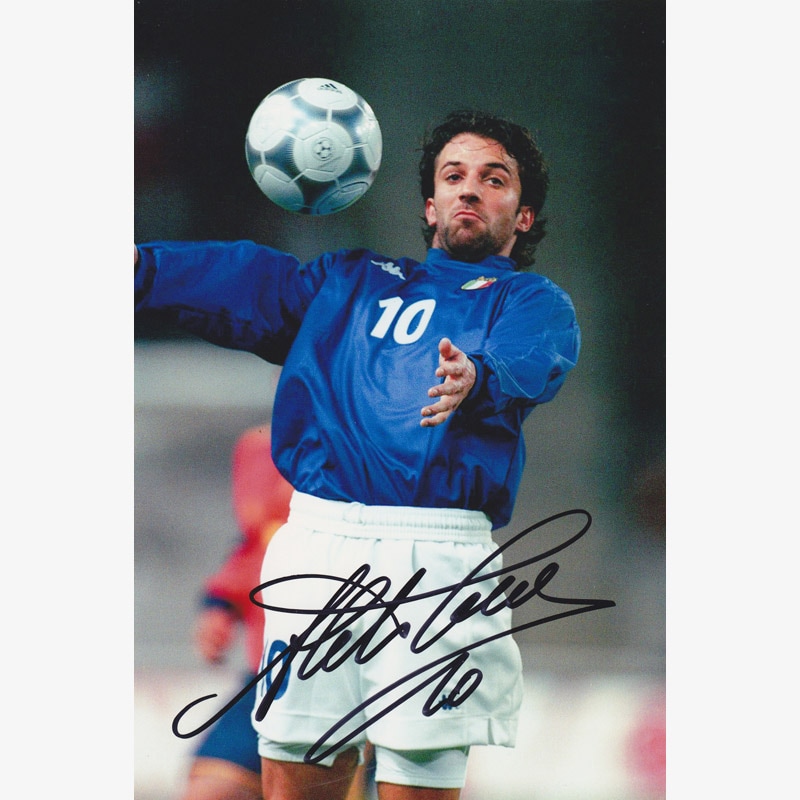 デルピエロ直筆サイン入りイタリア代表99/00フォト | THE DUGOUT