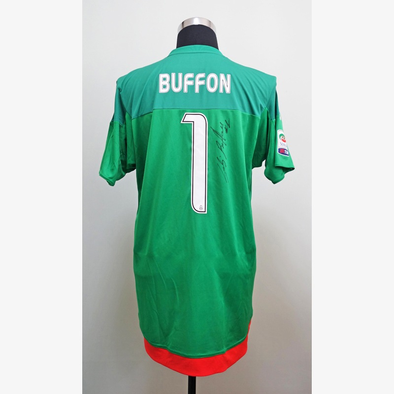 ブッフォン直筆サイン入り実使用ユベントス15/16GKユニフォーム | THE