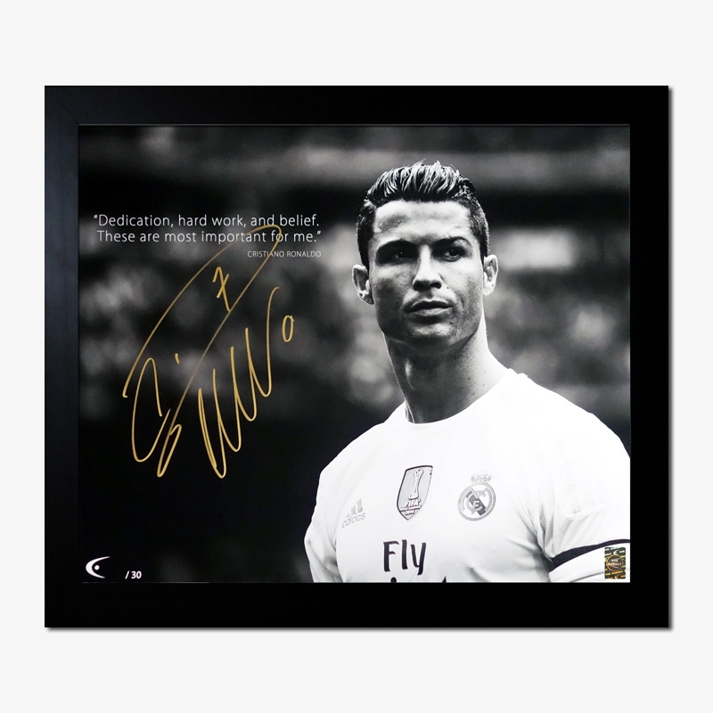 クリスティアーノ・ロナウド選手 直筆サインPhoto クリスティアーノ