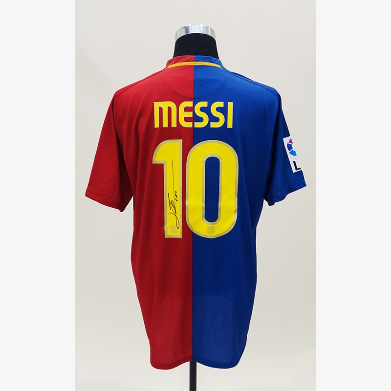 50周年×CLパッチ付き】リオネル・メッシ ＃19 FCバルセロナ 07