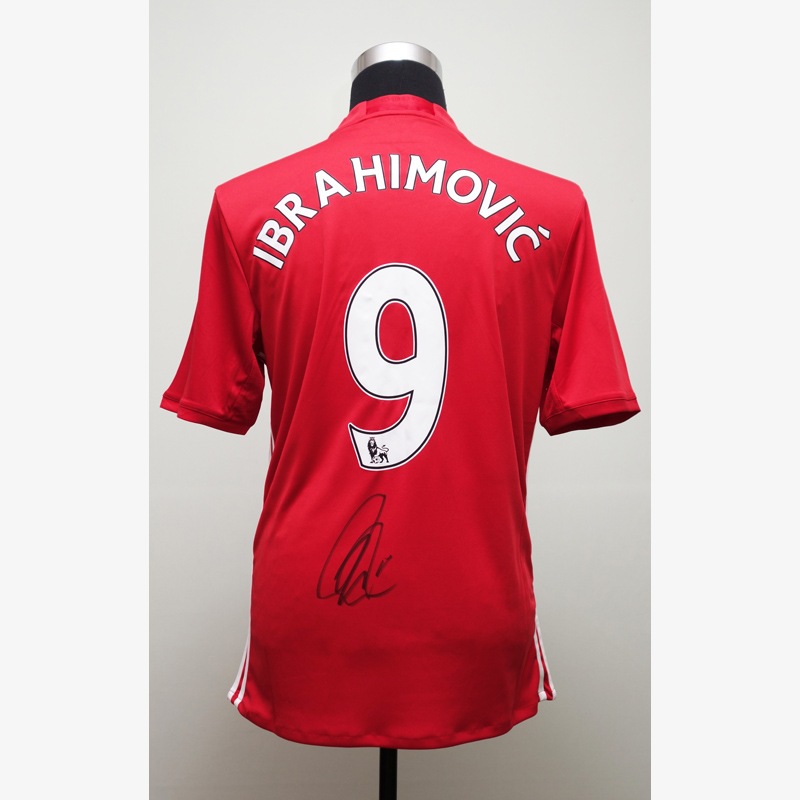 イブラヒモビッチ サイン入りユニフォーム マンチェスターユナイテッド