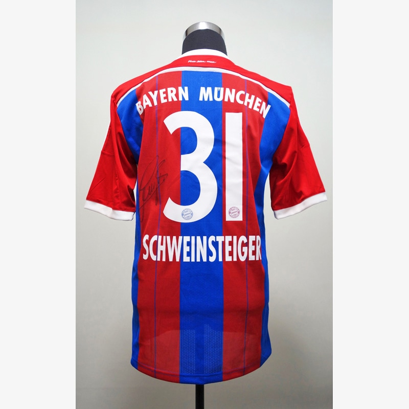 シュバインシュタイガー直筆サイン入りバイエルン・ミュンヘン14/15
