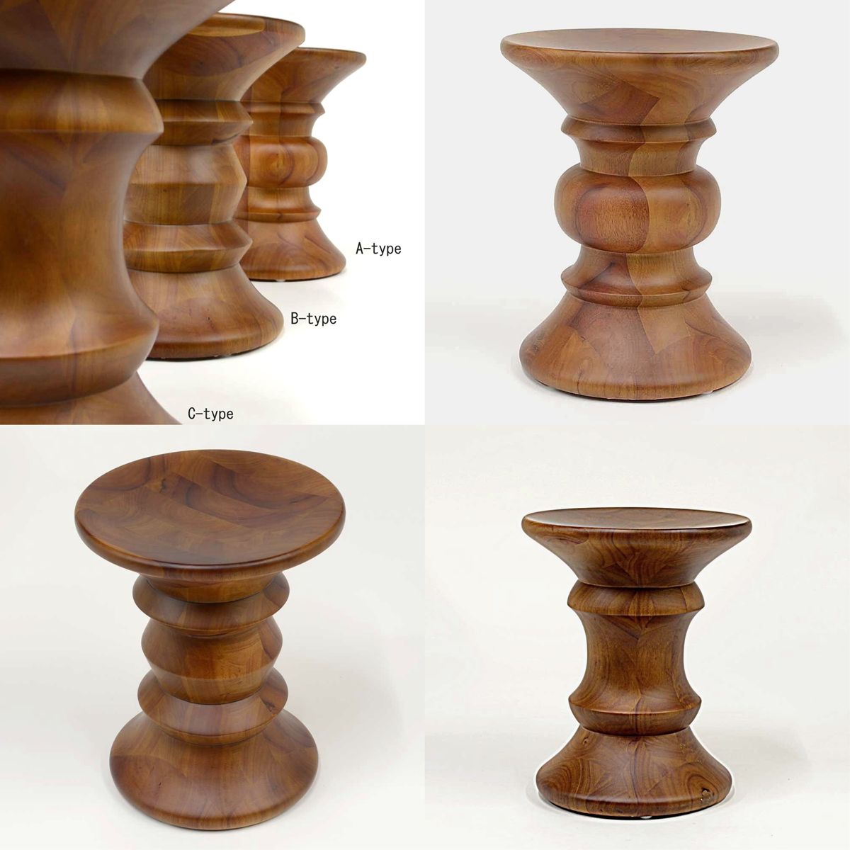 イームズ ウッドスツール タイプC 木製 スツール