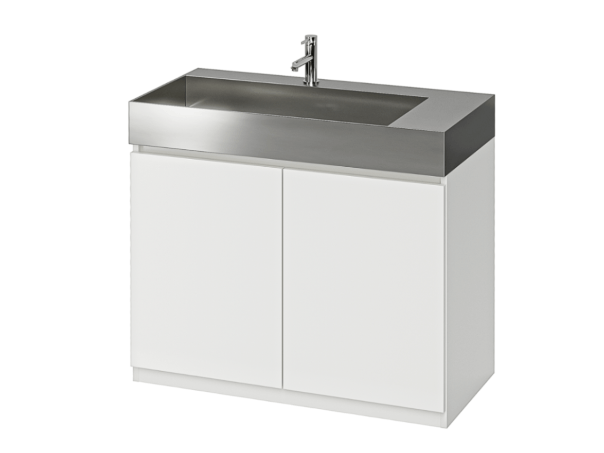 洗面台スタンディングタイプW750×D450×H800（ステンレスボウル+木製