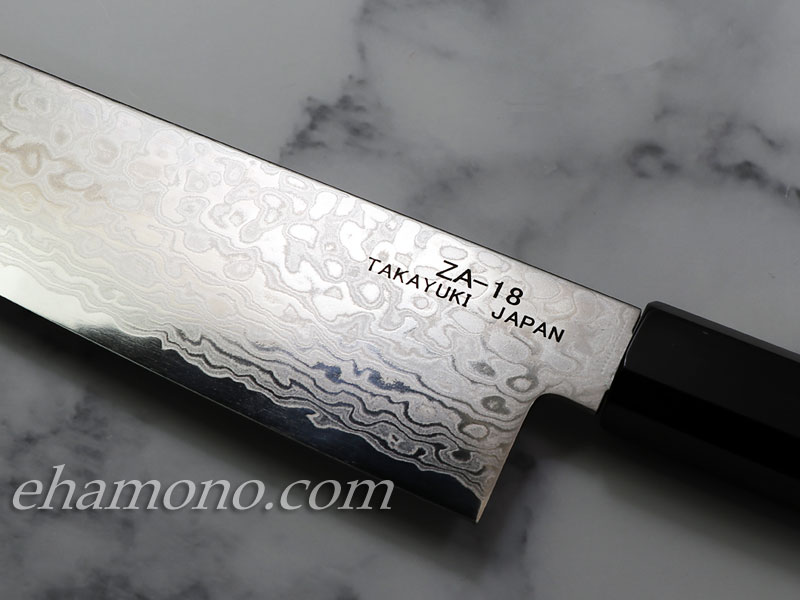 ZA18ダマスカス コバルト鋼【銀河】 和牛刀210