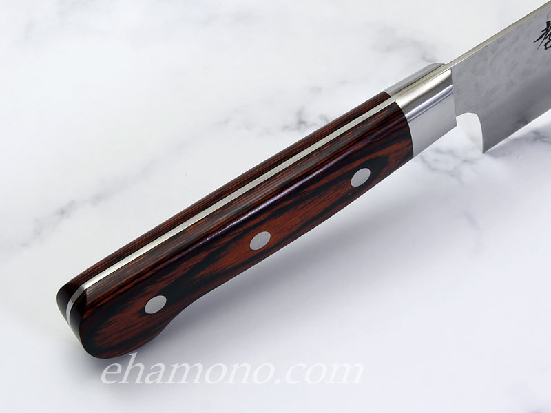 堺孝行 V金10号ダマスカス33層鎚目 牛刀240 Damascus33Layers