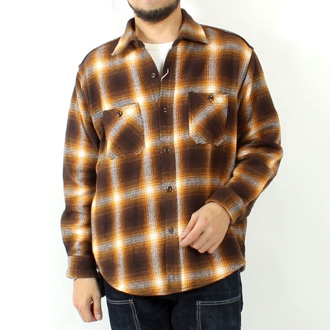 SUGAR CANE(シュガーケーン) オンブレチェック ヘビーフランネルワーク