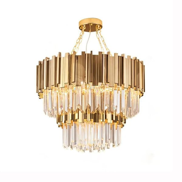 モダン照明 クリスタルシャンデリア 2段（D600×H400mm／D1000×H550mm