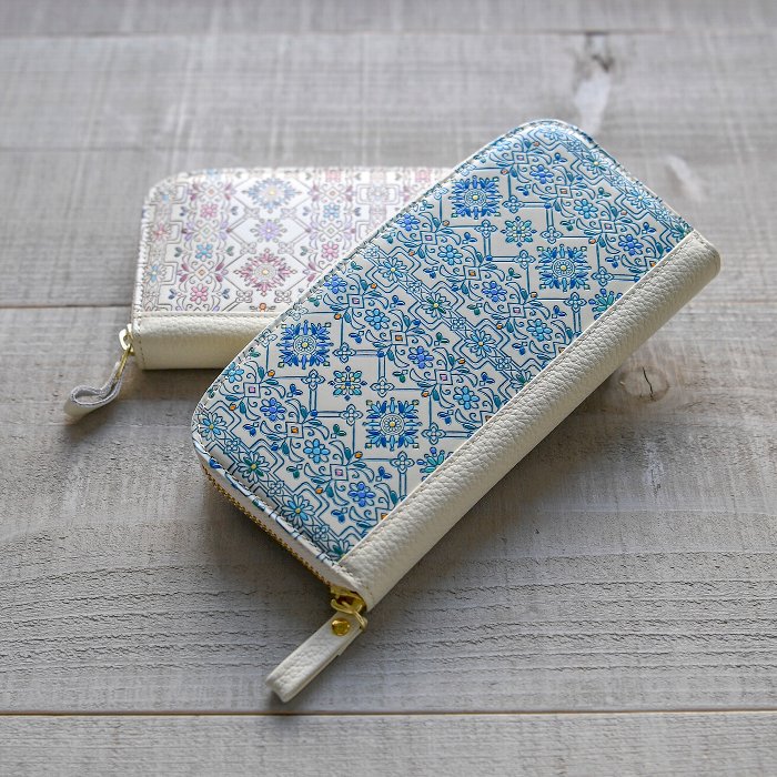 友禅文庫 フラワーガーデン ラウンドファスナー長財布｜e-mono（イーモノ）