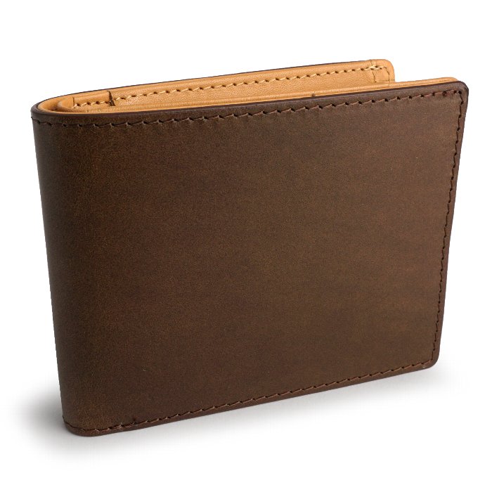 名入れ対象商品】二つ折り財布 ボックス小銭入れ メンズ 紳士財布