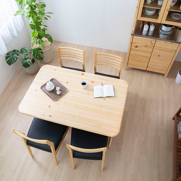 ダイニングテーブル ひのき 天然木 MOIST 130 テーブル｜家具の通販tac