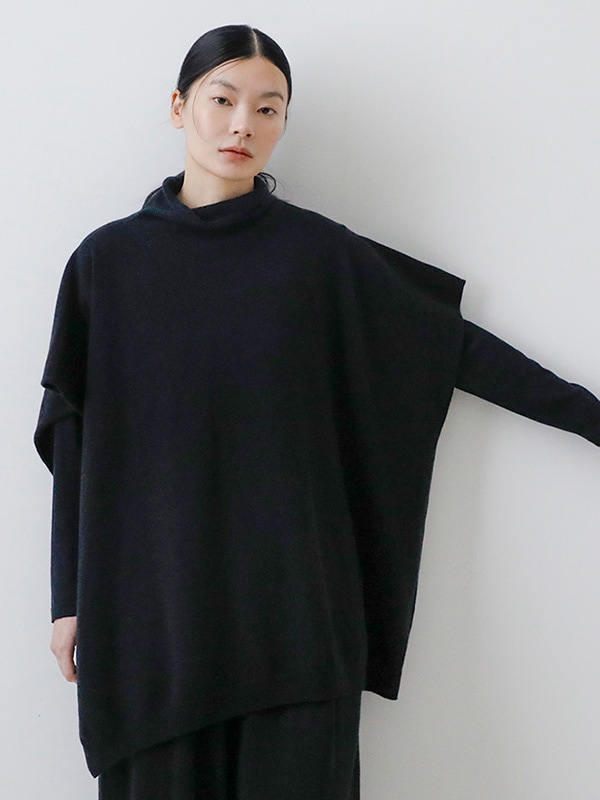 evam eva｜wool poncho｜ladies',tops