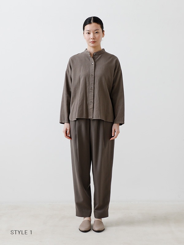 evam eva｜wool tuck pants｜ladies',bottoms