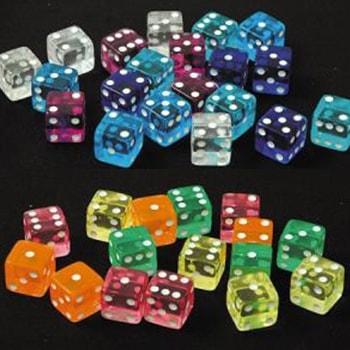 クリスタルサイコロ 40ヶ入 | 10.抽選会イベント用品,サイコログッズ