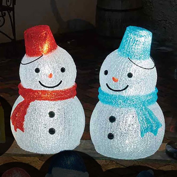 LEDブリリアントモチーフ スノーマン | 5.イベント装飾用品,冬の装飾品