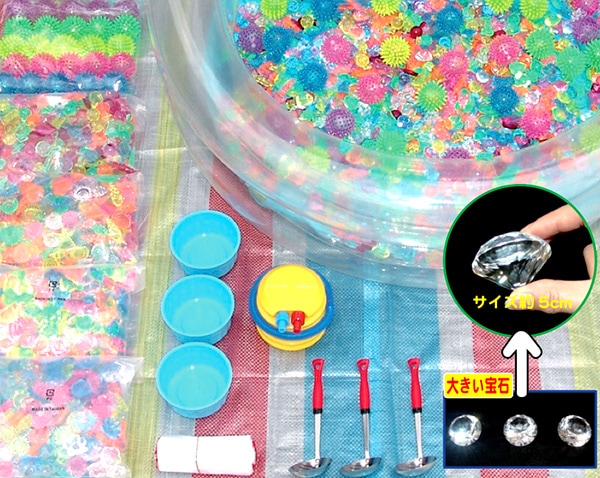 アクリル宝石すくい簡易セット（100名様分） | 1.縁日グッズ,アクリル