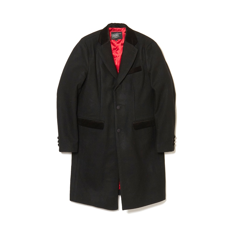 チェスターフィールドロングコート｜『666』パンクロックファッション