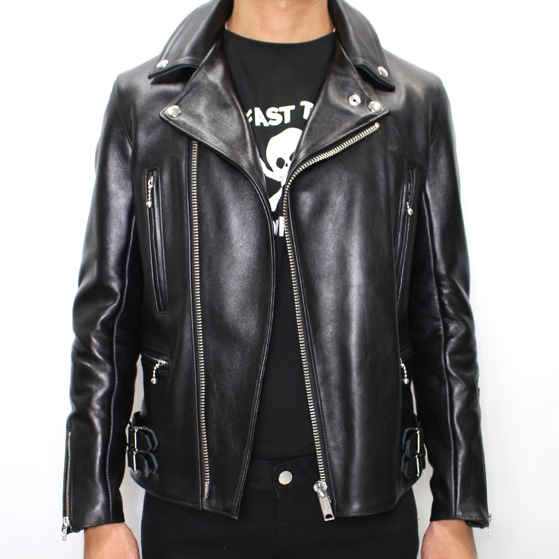 LJM-1L サイドベルト ライダースジャケット -ロング-｜『666』パン