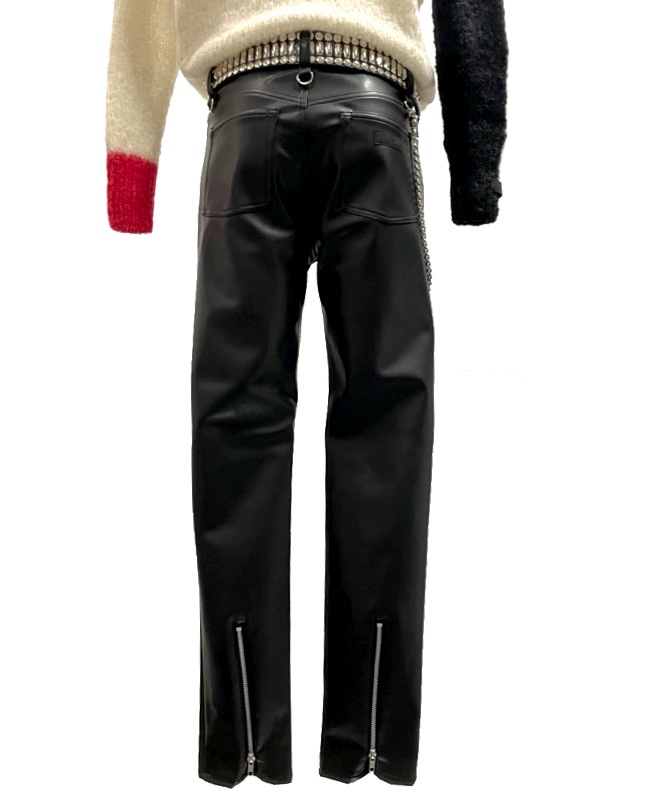 マックス・フォーレザー・レギュラーフィットZIPジーンズ｜『666』パン