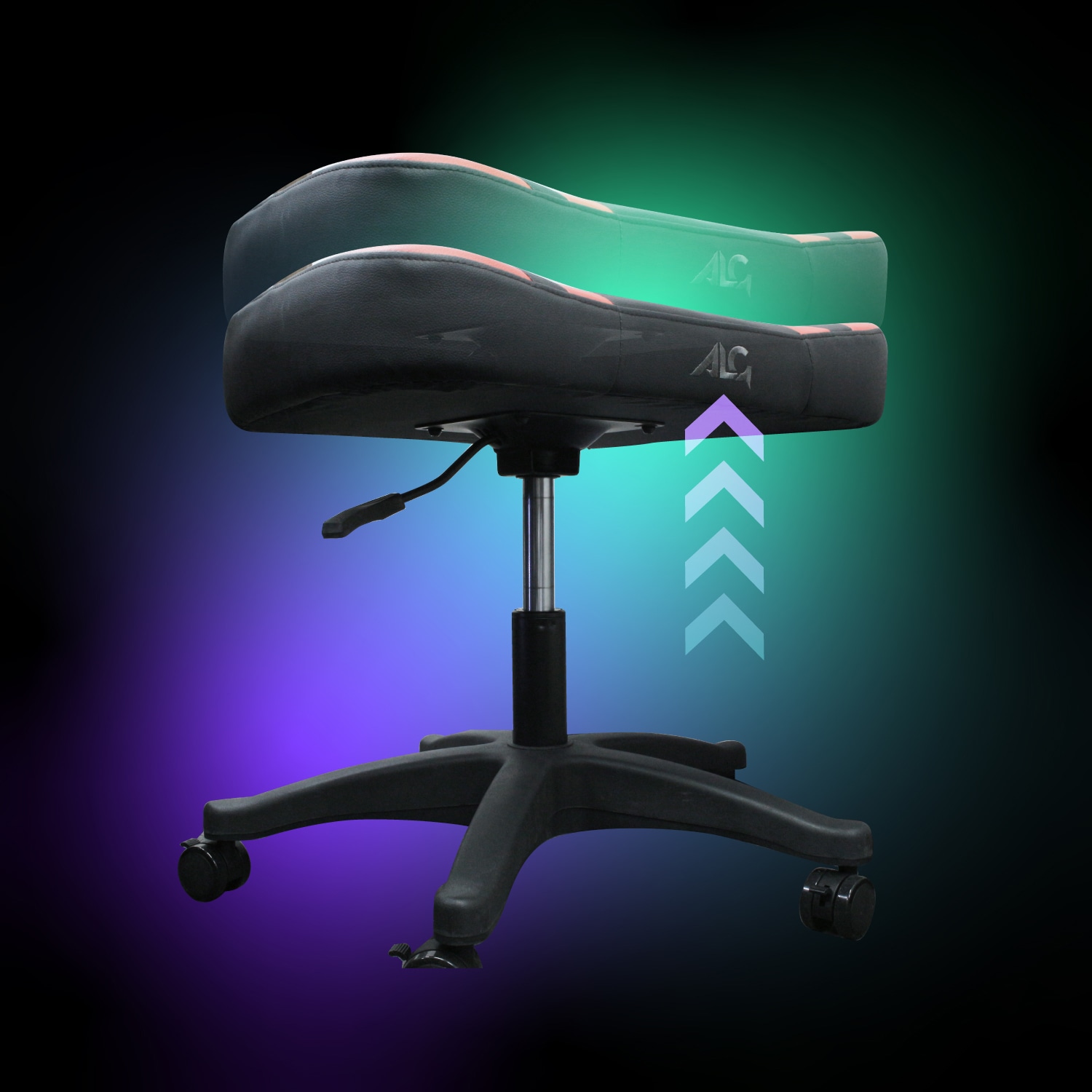 ゲーミングオットマン ホワイト&ブラック |4580098925141| すべての