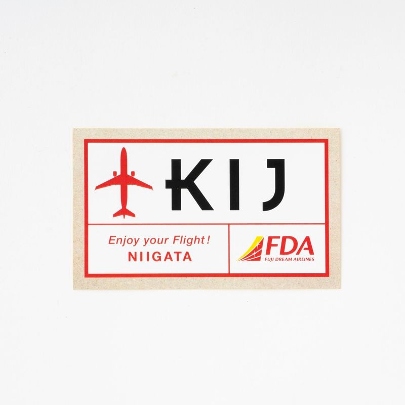 FDA3レターステッカー（KIJ新潟空港）｜FDAショップ