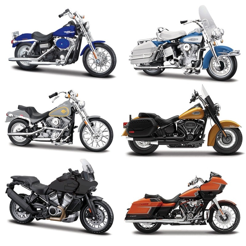 Maisto 1:18 ハーレーダビッドソン シリーズ44 6種アソート No.200-046
