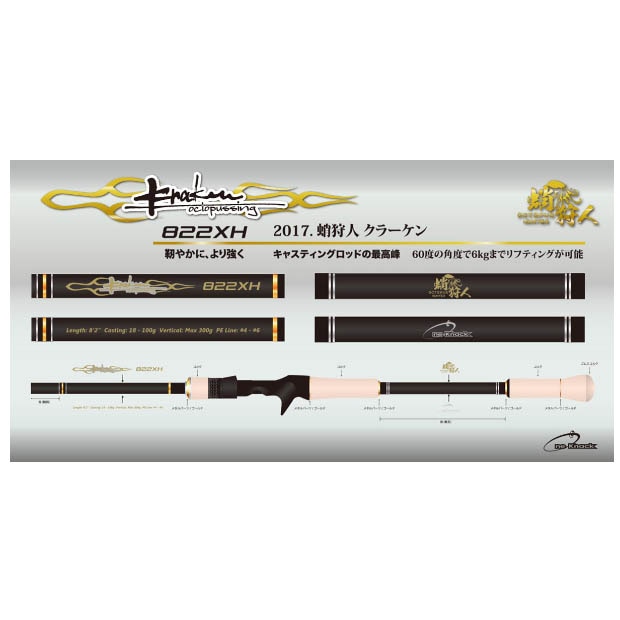 ワンナック クラーケン732xh タコロッド ワンナック クラーケン732XH