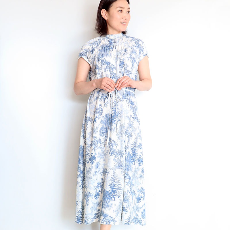 インポートプリントワンピース/BLUE FRONCE 8618｜BLUE FRONCE