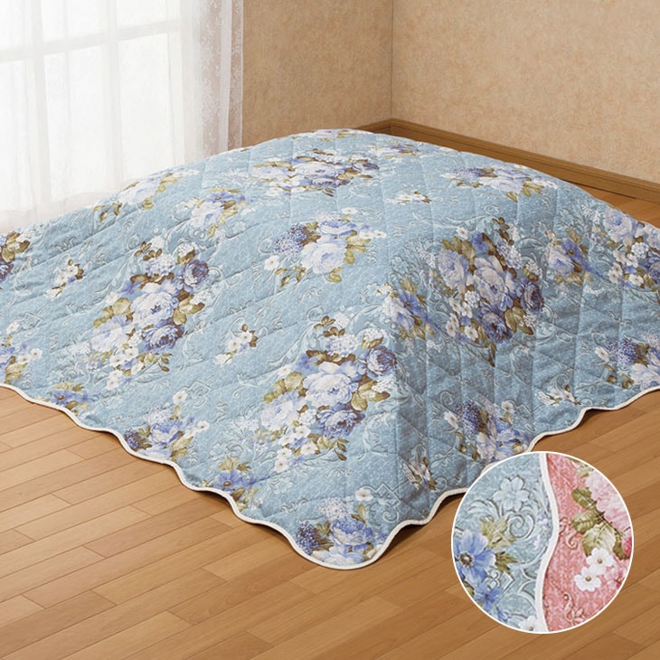 リバーシブル中わた入りこたつ上掛け 正方形｜ファミリー・ライフ公式通販