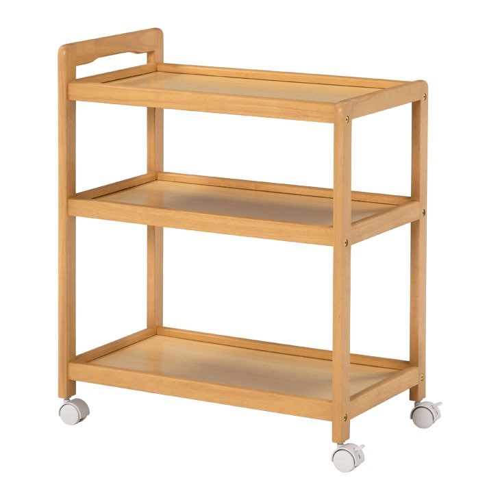 天然木キッチンワゴン VW-7977｜ファミリー・ライフ公式通販