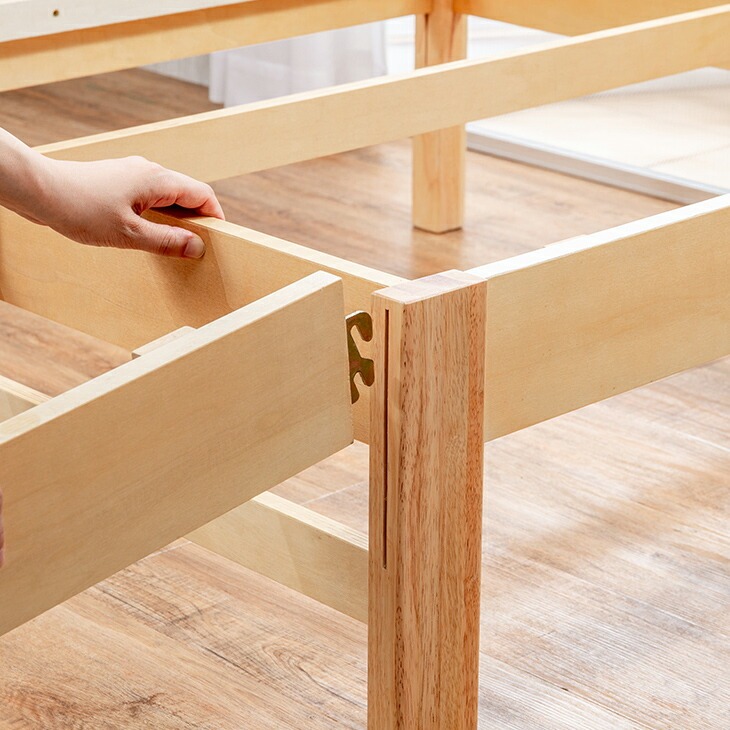 組立簡単な天然木すのこベッド シングル｜ファミリー・ライフ公式通販