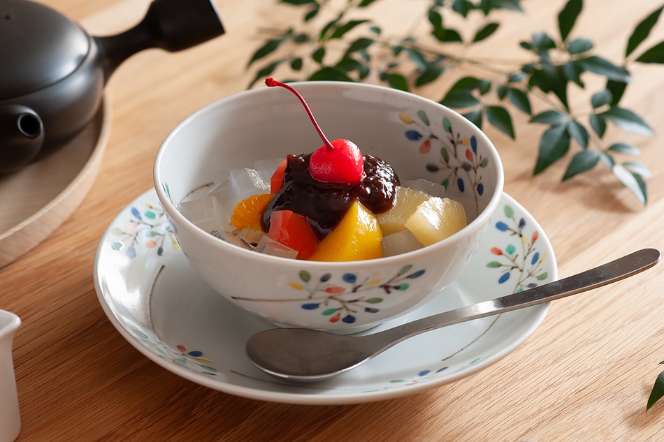 色絵彩梢ならべ 4.5寸鉢（徳永遊心） フリーデザイン ｜ 北欧・ロング