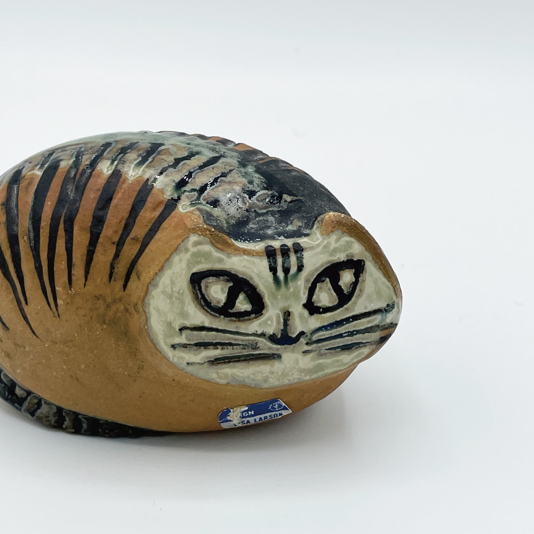 ヴィンテージ】35 丸まったネコ（リサ・ラーソン／Lisa Larson